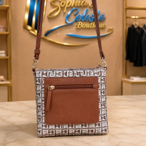 Tommy Hilfiger Medium Size Cross Body Color Brown Beige
