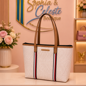 Tommy Hilfiger Large Tote Bag Color Beige