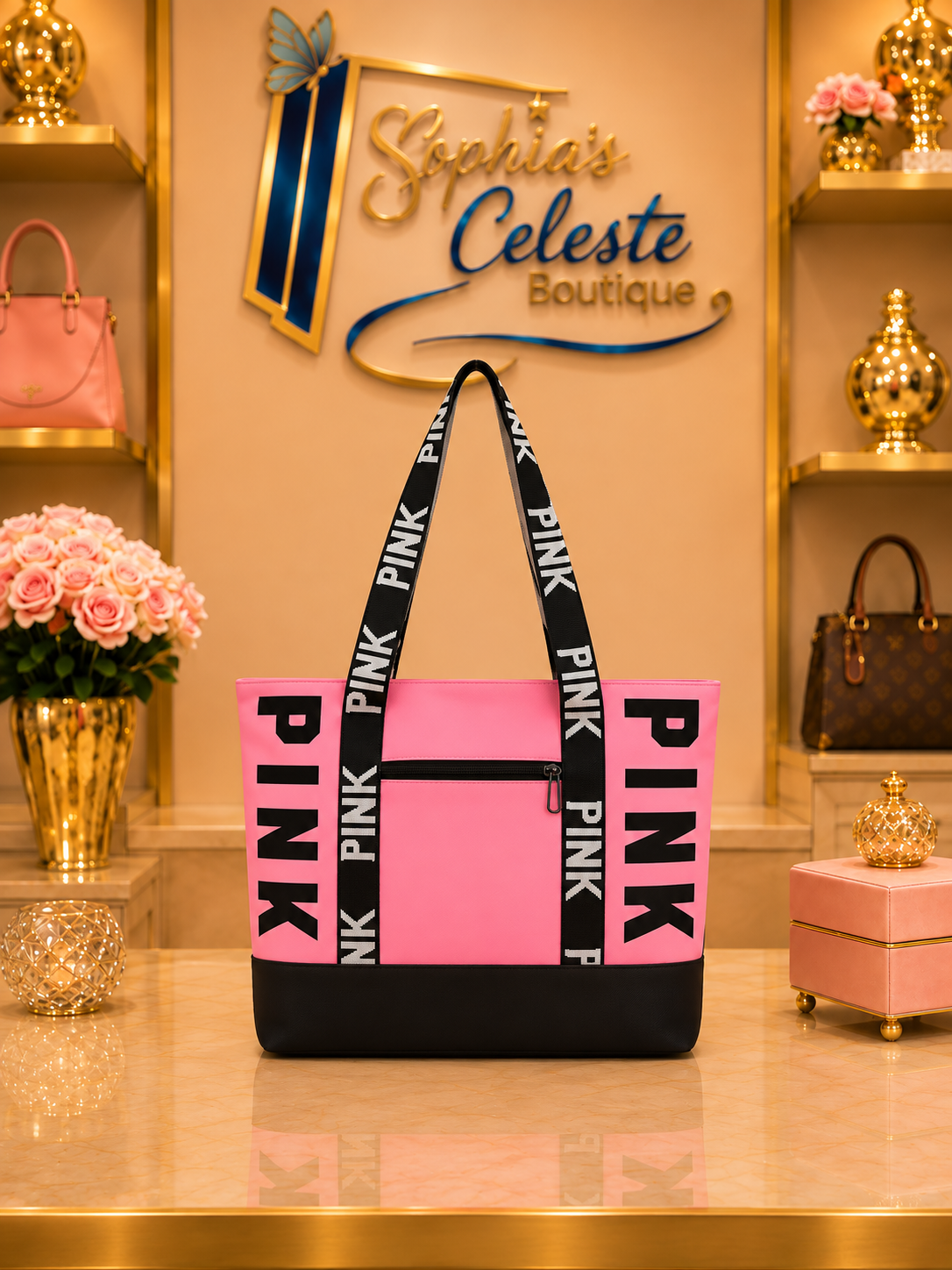 Victoria Secret Pink Tote Color Pink