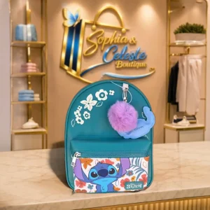 Disney Stitch Book Bag color Aqua Green