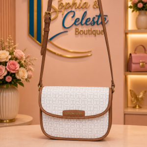 Tommy Cross Body Color Cream White
