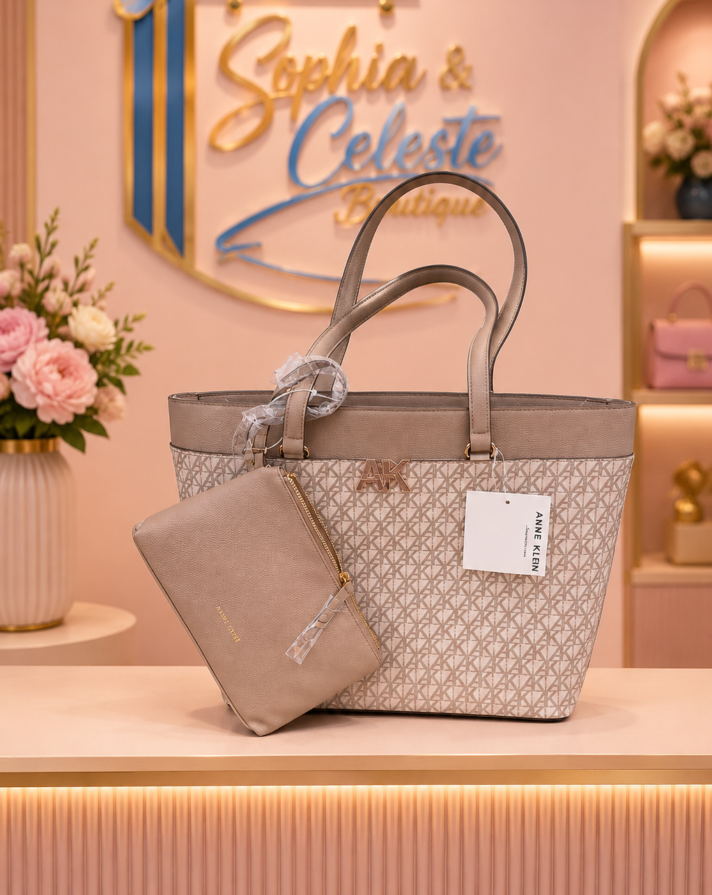 Anne Klein Hobo Bag Color Truffle