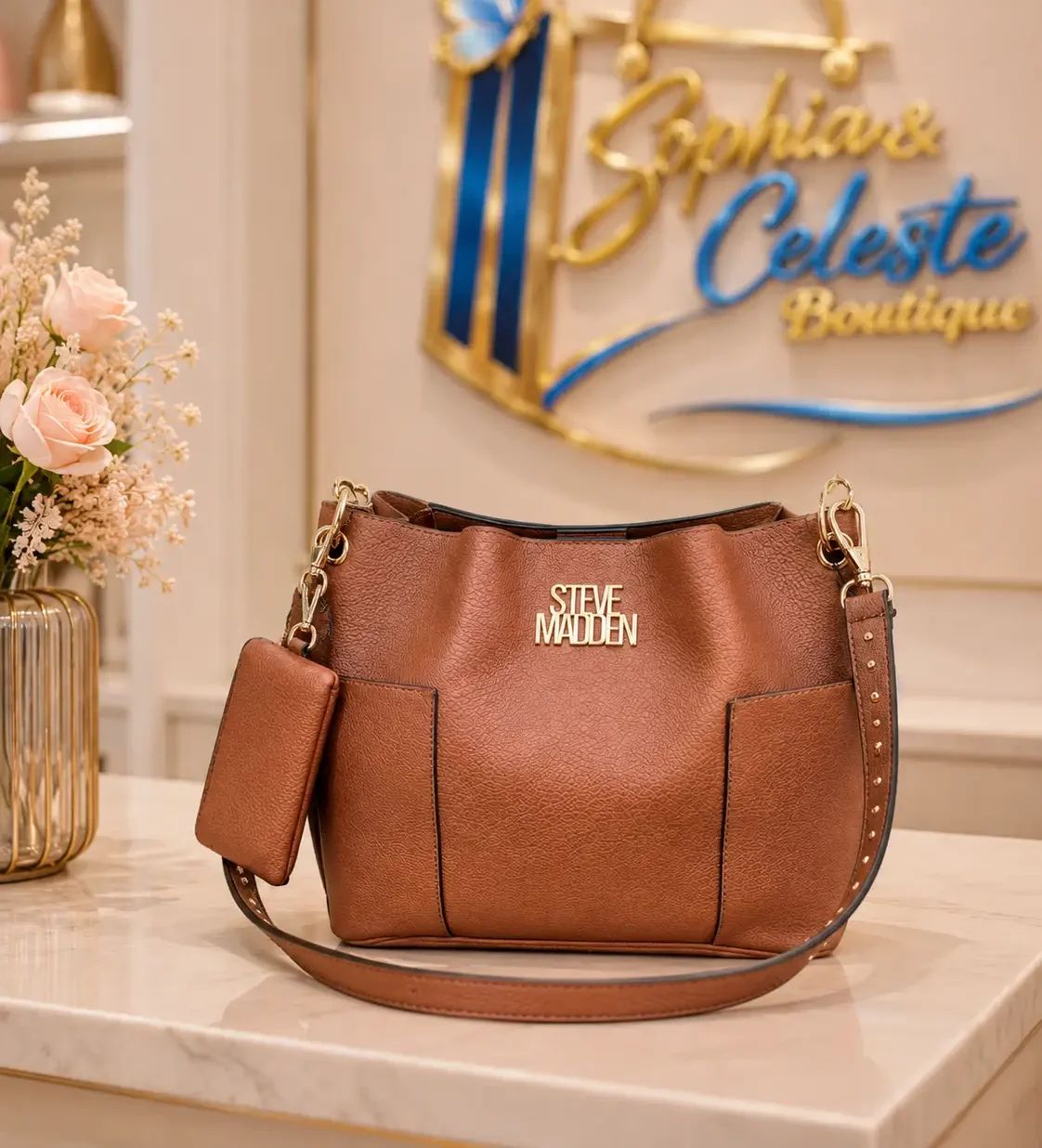 Steve Madden Luxury Bag Color Truffle