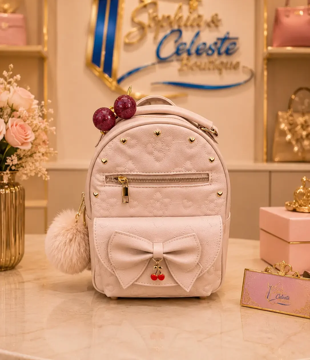 Under One Sky Book Bag Color Beige