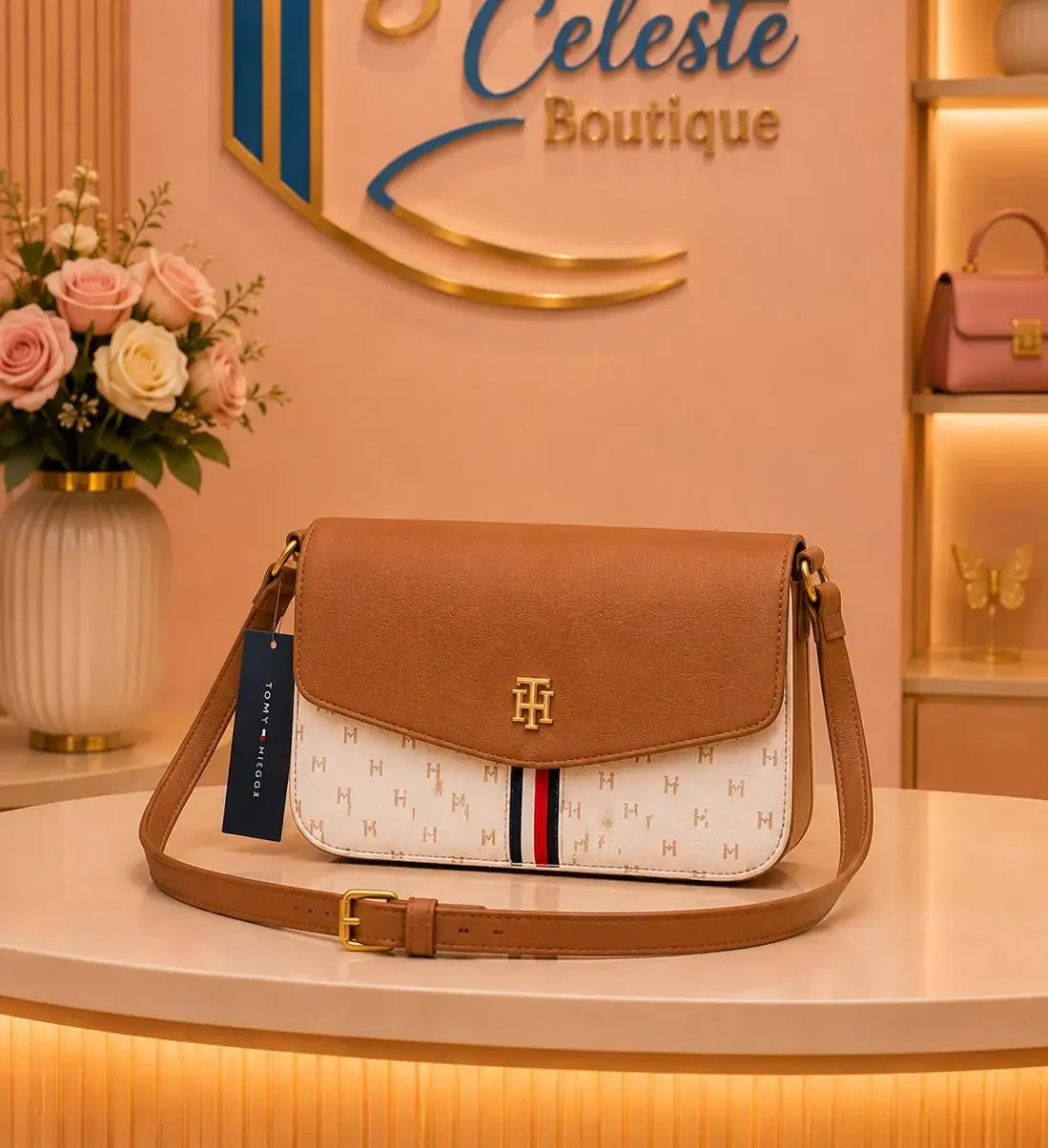 Tommy Hilfiger Cross Body Color Hazelnut