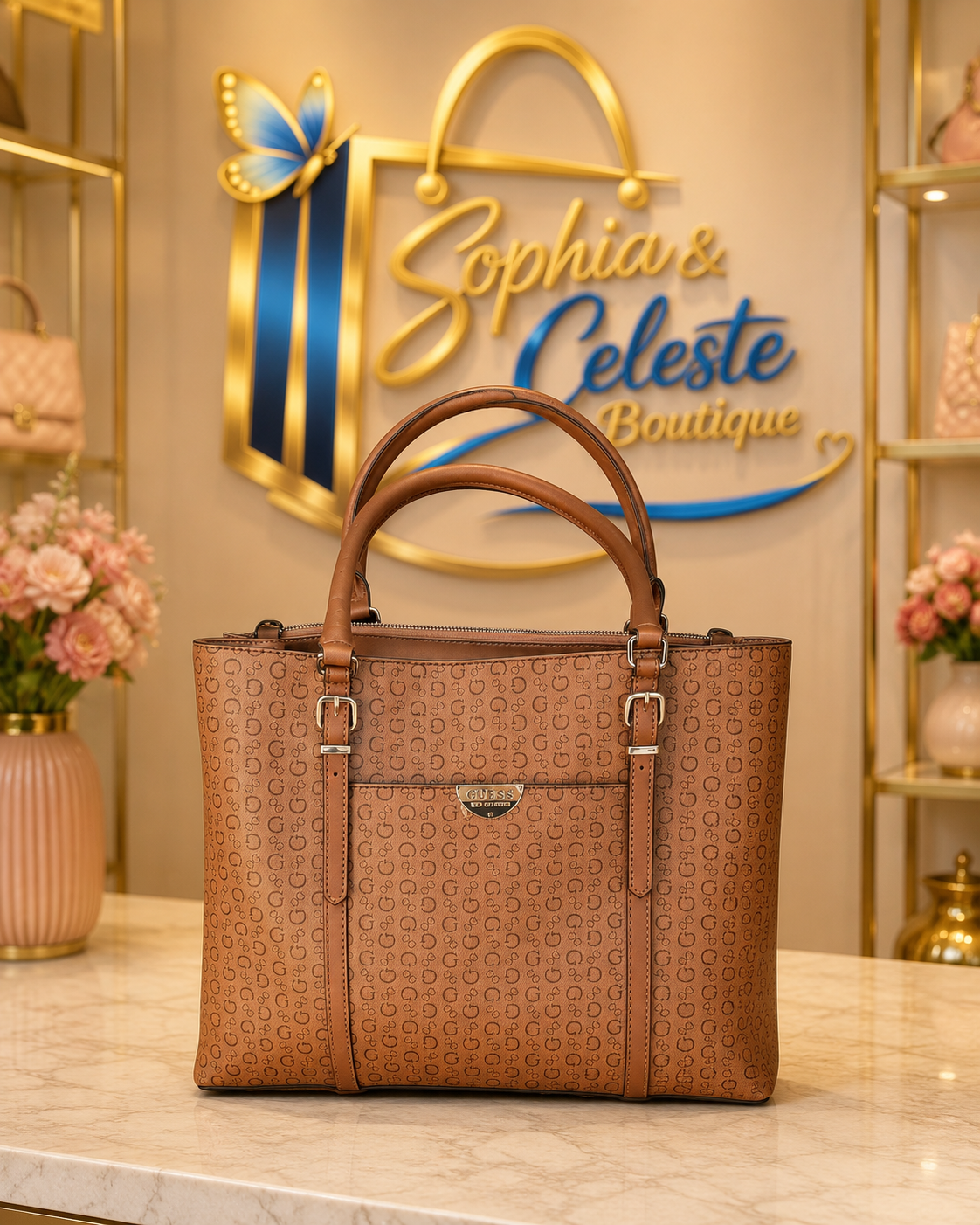 Guess Woman Bags Color Cocoa