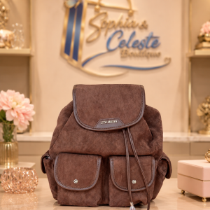 Steve Madden Fancy Book Bag Leather Color Chocolate