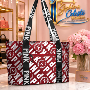 Victoria Secret Pink MOPERIL Travel Tote Bag Color Red Graffiti