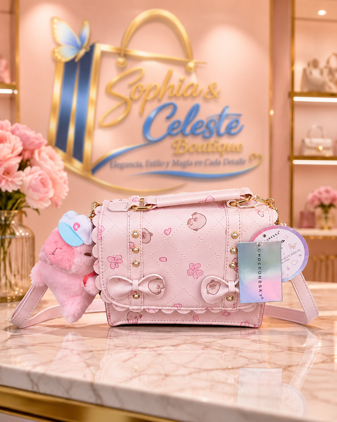 Girls Cross Body UnderOneSky Color Gold Rose