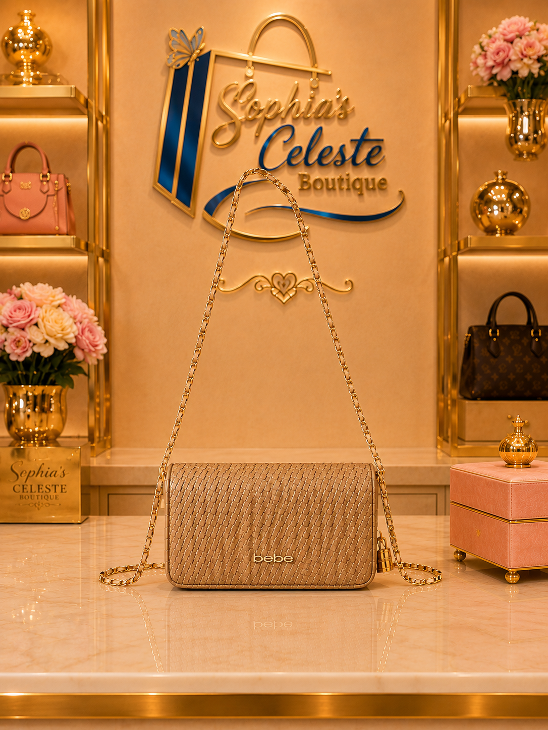 Bebe Crossbody Color Beige