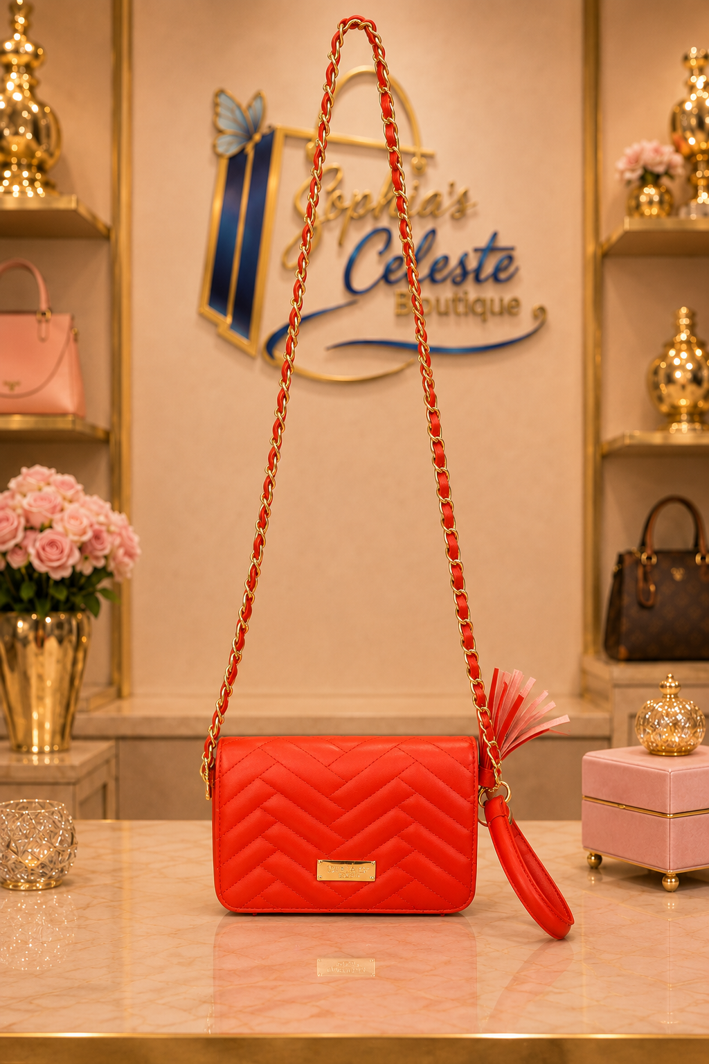 Bebé Sophia CrossBody Color Coral