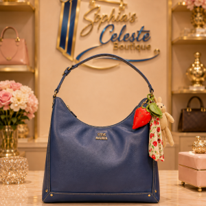 Steven Madden Hobo Luxury Bag Navy Blue Azul Marino