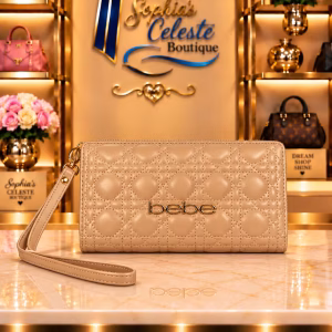 Bebe Tommy Wallet para Damas Color Beige