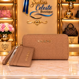 Bebe Tommy Wallet para Damas Color Camel/Cafe