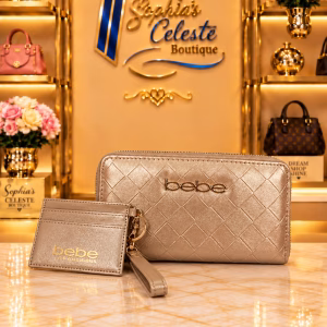 Bebe Wallet para Damas Color Gold /Dorado