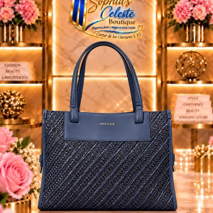Anne Klein Luxury Bag Large Tote Bag Color Azul Marino