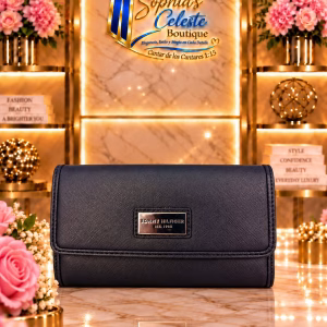 Tommy Hilfiger Wallet para Damas de Broche color Azul Oscuro